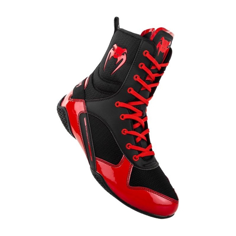 Chaussures de boxe Venum Elite - Noir/Rouge