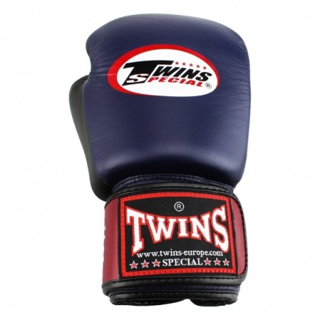 GANTS DE BOXE TWINS SPECIAL BLEU/BORDEAUX
