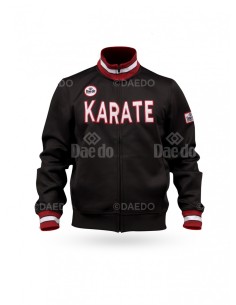 WKF Slim Jas Karate Zwart