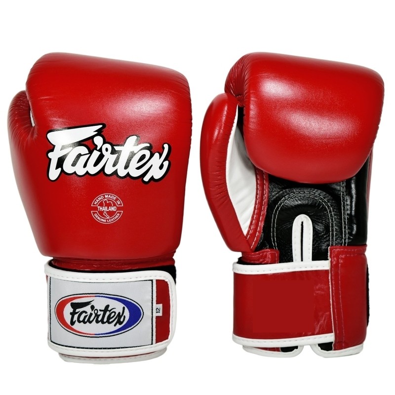 TRAININGSHANDSCHOENEN FAIRTEX FXV1 ROOD LEREN TOP