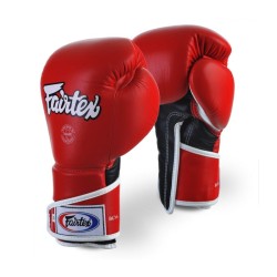 GANTS D'ENTRAINEMENT FAIRTEX FXV6 ROUGE CUIR TOP