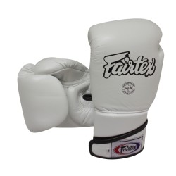 GANTS D'ENTRAINEMENT FAIRTEX FXV6 BLANC CUIR TOP