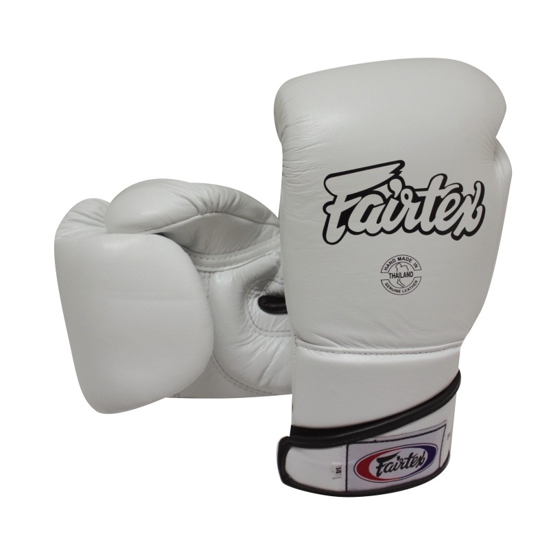 FAIRTEX FXV6 WITTE LEREN TOP TRAININGSHANDSCHOENEN