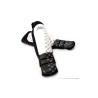 PROTÈGES TIBIAS & PIEDS FAIRTEX SP6 NOIR / BLANC CUIR TOP