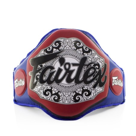 CEINTURE DE FRAPPE FAIRTEX V3 THAÏ - BLEU/ROUGE CUIR TOP