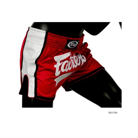 FAIRTEX ROOD/WIT THAISE BOKSHORT