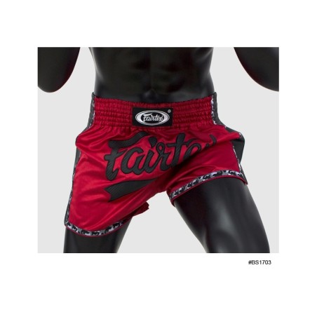 FAIRTEX ROOD/ZWART THAISE BOKSHORT