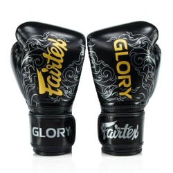 Gants de Boxe d'entrainement FAIRTEX X GLORY Black/Silver