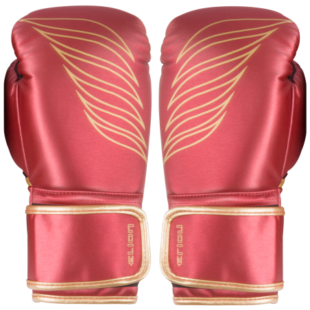 Gants d'entrainement ELION - ( Cuir skintex ) - Rouge metalisé