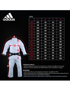 Kimono de judo MILLENIUM Bandes adidas