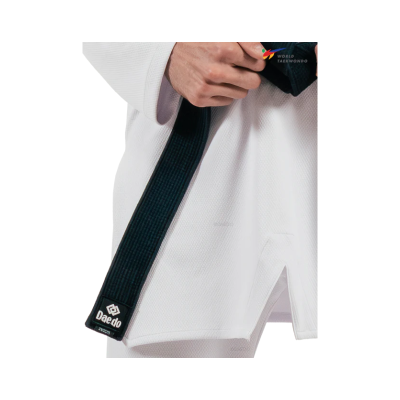 WT-stijl wedstrijd dobok met zwarte kraag
