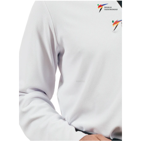 WT-stijl wedstrijd dobok met zwarte kraag