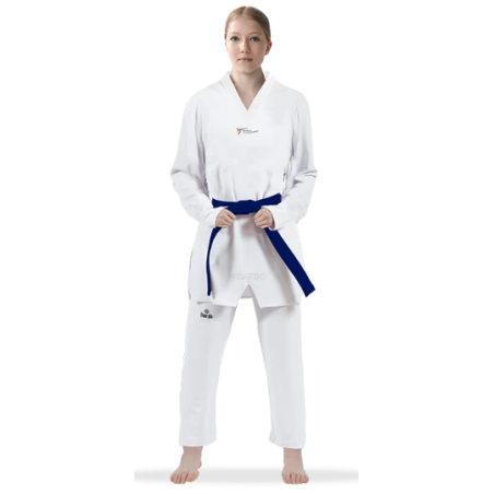 DOBOK DE COMPÉTITION STYLE WT COL BLANC