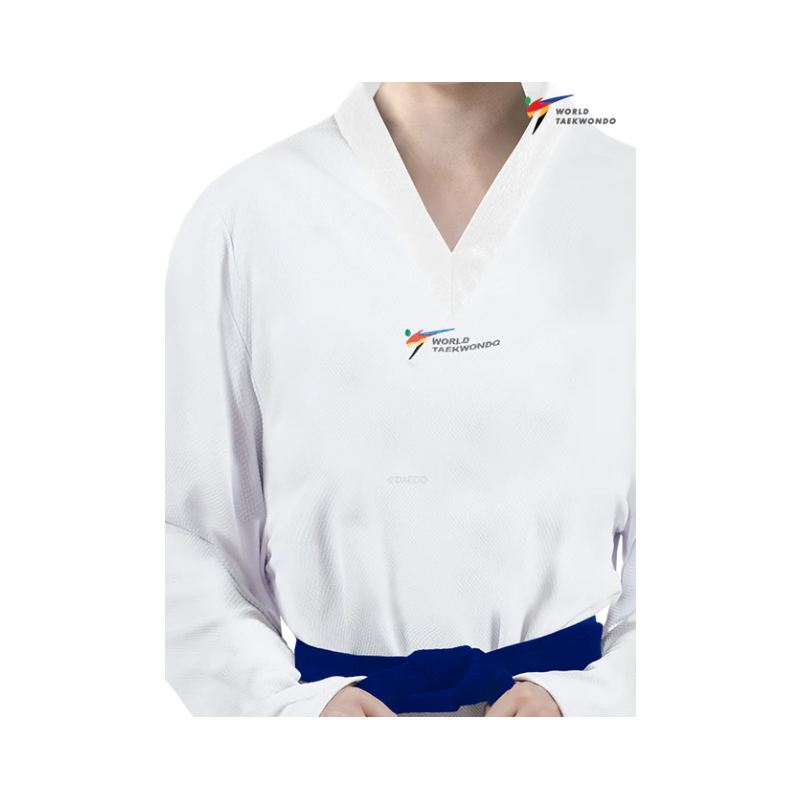 DOBOK DE COMPÉTITION STYLE WT COL BLANC