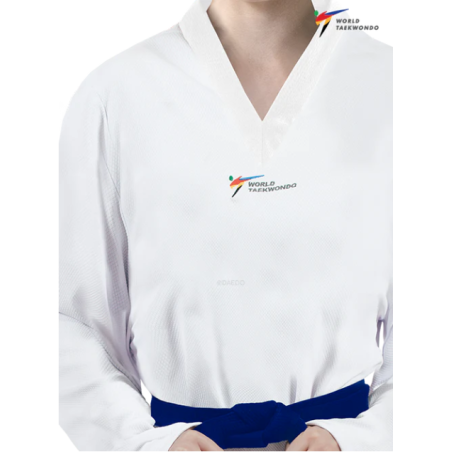 DOBOK DE COMPÉTITION STYLE WT COL BLANC