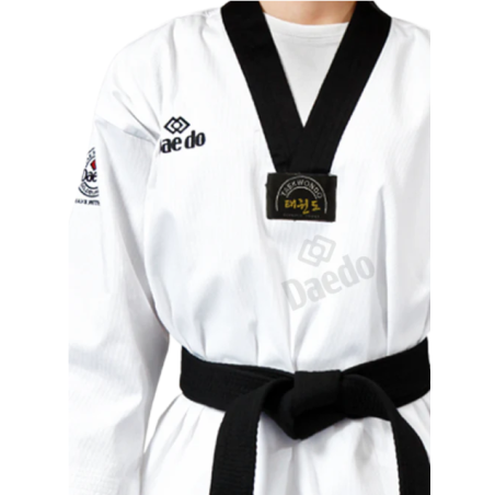 Dobok "Seoul" met zwarte kraag