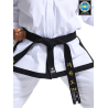 CEINTURE NOIRE DOBOK APPROUVÉE ITF (CÔTELÉE)