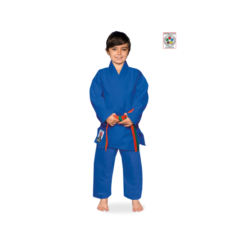 JUDOGI ENTRAÎNEMENT ARGENT BLEU