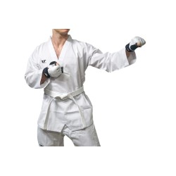 Tusah Dobok Starter WT approuvé col blanc