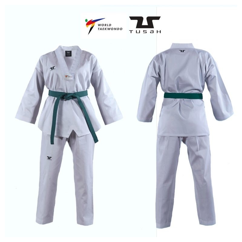 Tusah Dobok Starter WT approuvé col blanc