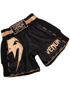 Short Muay Thai Venum Giant - Noir/Doré