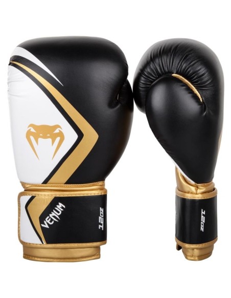 Gants de boxe Venum Contender 2.0 - Noir/Blanc-Doré